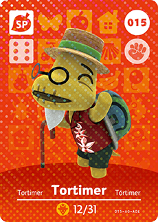 Animal Crossing Amiibokarte 015 Törtel/Tortimer - Serie 1