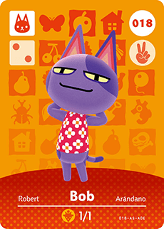 Animal Crossing Amiibokarte 018 Jens/Bob - Serie 1
