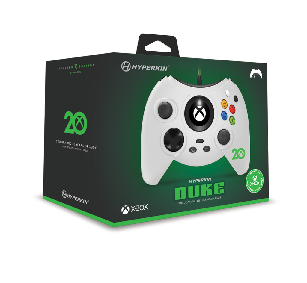 Offiziell lizensierter Wired Controller Duke 20th Anniversary weiß (EU) — Limited Edition