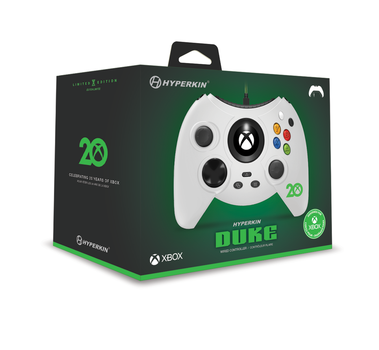 Offiziell lizensierter Wired Controller Duke 20th Anniversary weiß (EU) — Limited Edition