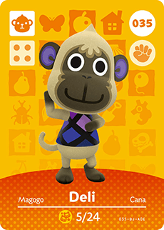 Animal Crossing Amiibokarte 035 Anton/Deli - Serie 1