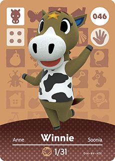 Animal Crossing Amiibokarte 046 Anne/Winnie - Serie 1