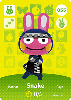 Animal Crossing Amiibokarte 055 Philip/Snake - Serie 1