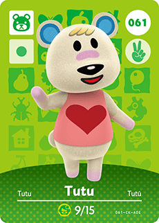 Animal Crossing Amiibokarte 061 Mandy/Tutu - Serie 1