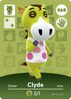 Animal Crossing Amiibokarte 068 Tommi/Clyde - Serie 1