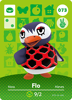Animal Crossing Amiibokarte 073 Susanne/Flo - Serie 1