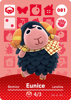 Animal Crossing Amiibokarte 081 Edith/Eunice - Serie 1