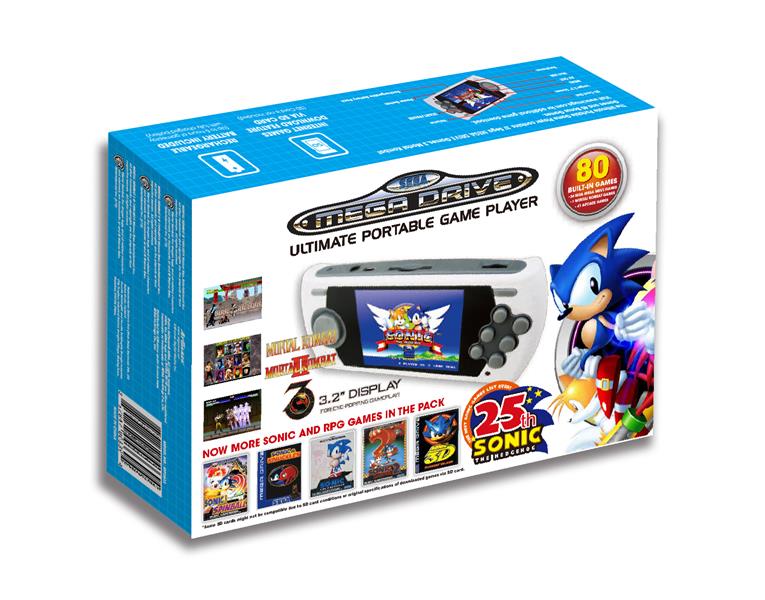Handheld Konsole Ultimate Portable Game Player + 80 Spiele + SD-Card Slot [AT Games]