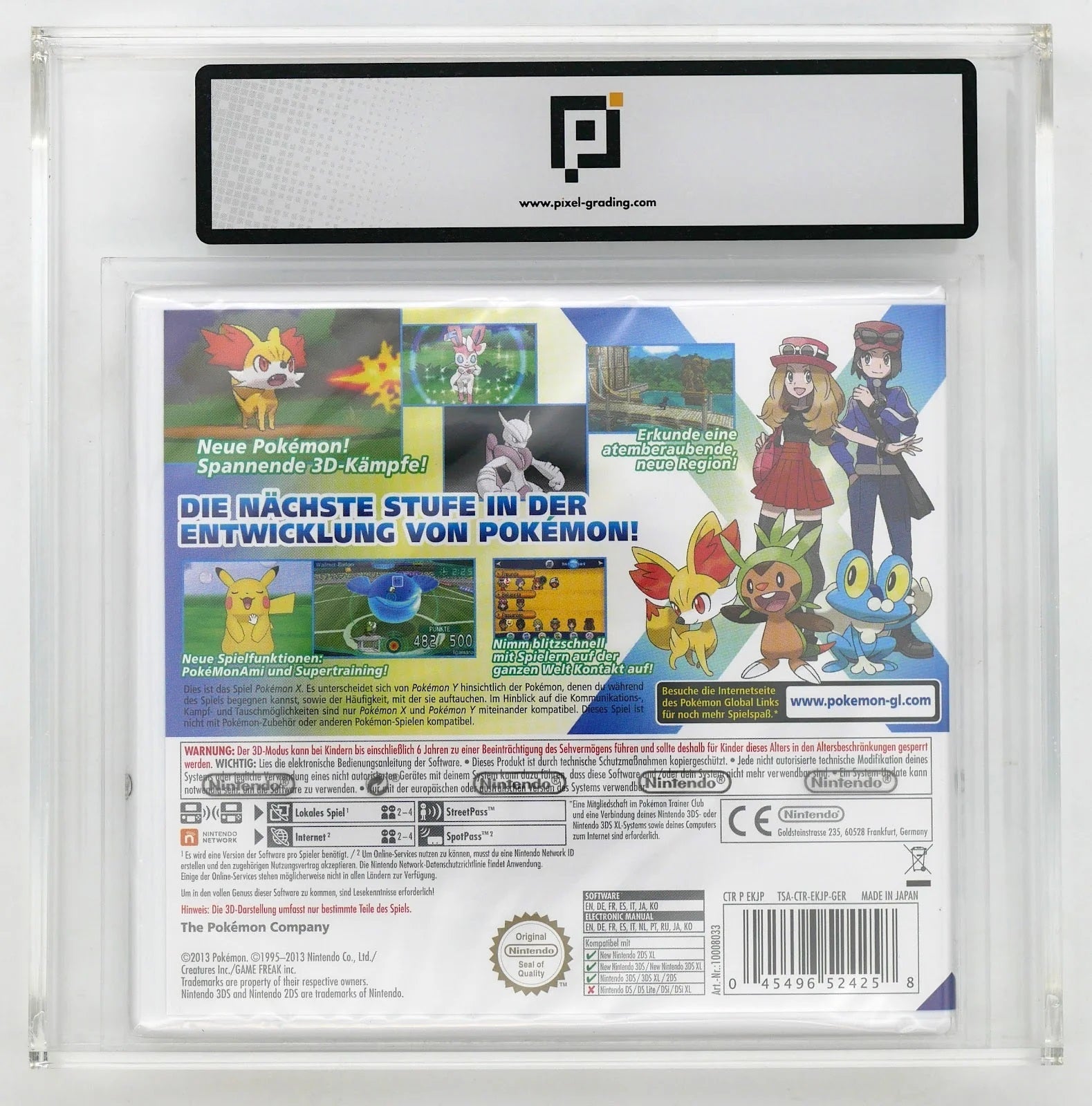 Pokémon X Pixel Grading SEALED 90 26362005 (DE) · Sammlerstück