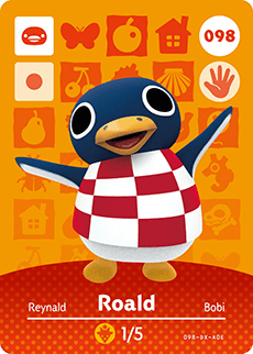 Animal Crossing Amiibokarte 098 Roland/Roald - Serie 1