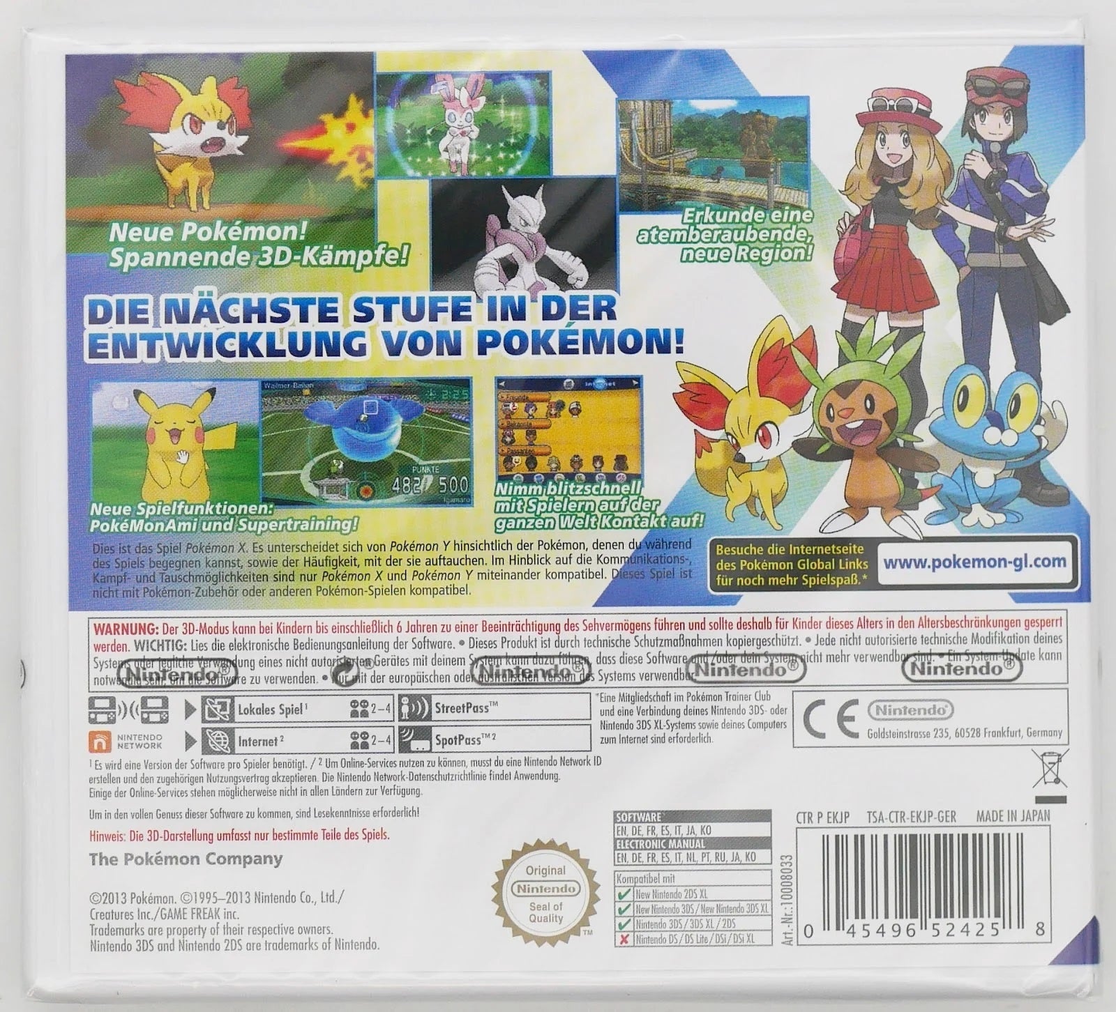 Pokémon X Pixel Grading SEALED 90 26362005 (DE) · Sammlerstück