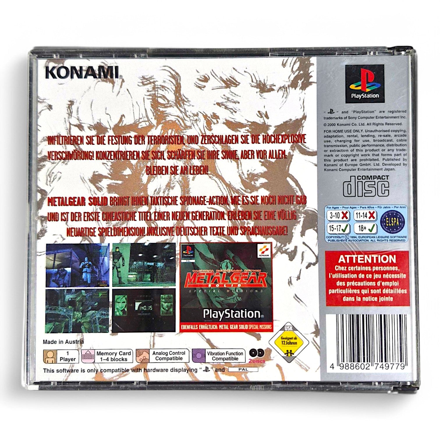 Metal Gear Solid (DE) — Platinum