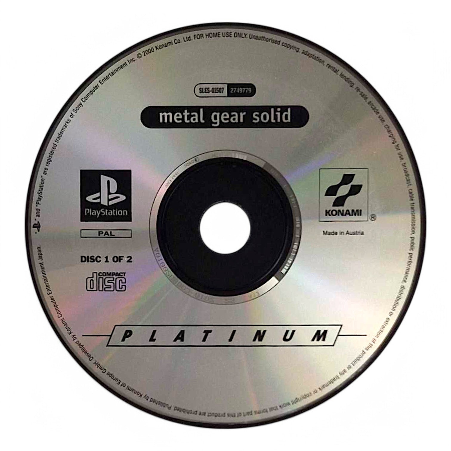 Metal Gear Solid (DE) — Platinum
