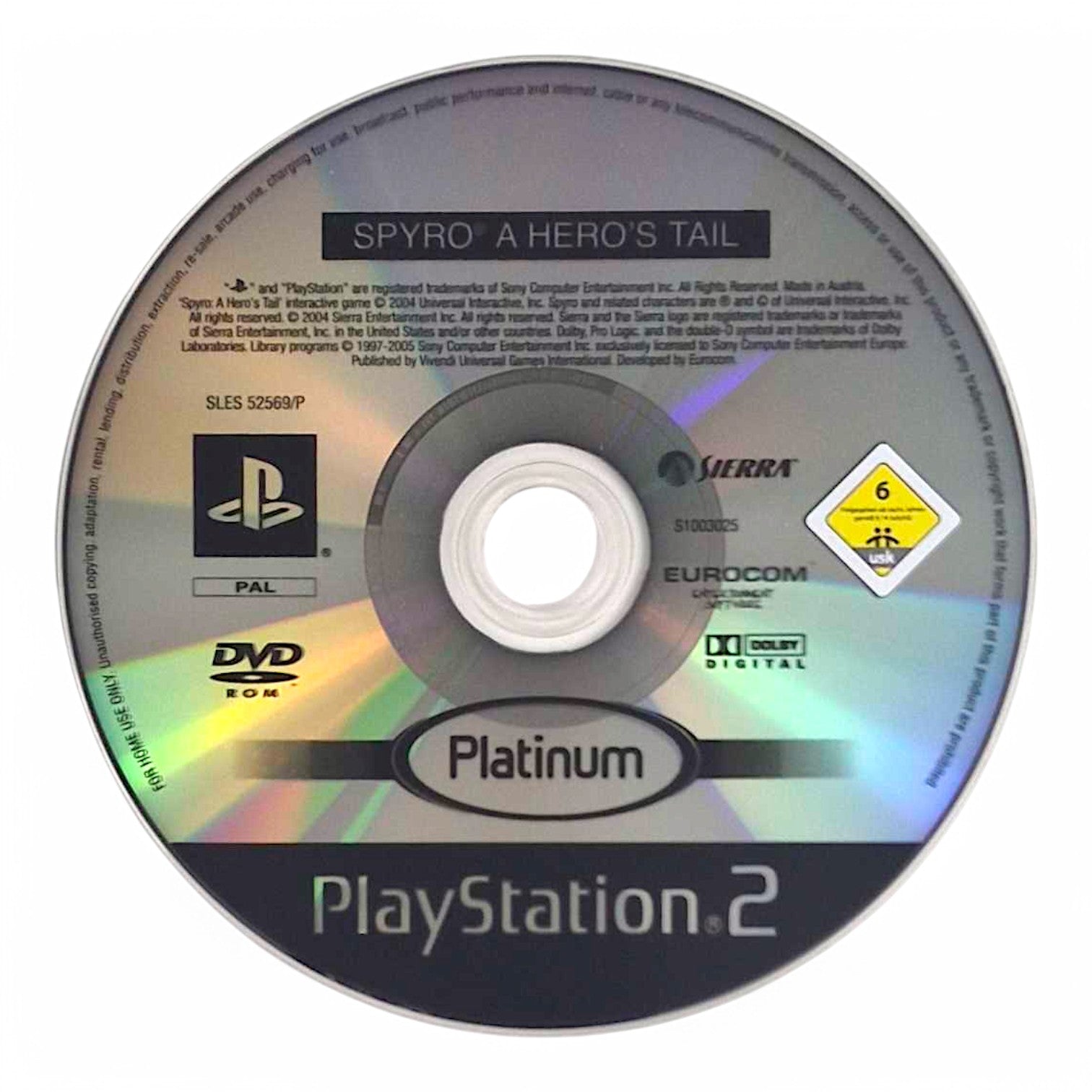 Spyro: A Heroes Tail (DE) — Platinum