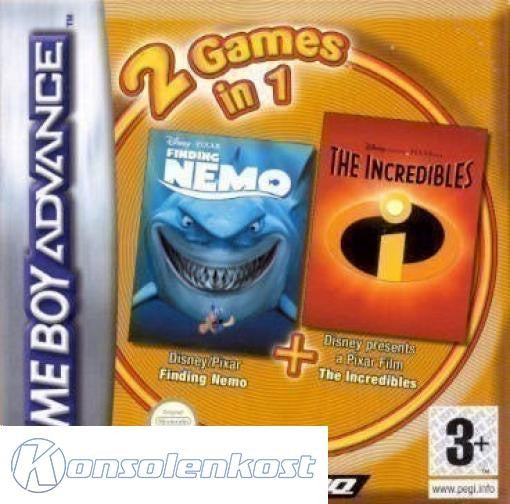 2 in 1: Nemo + Die Unglaublichen / The Incredibles