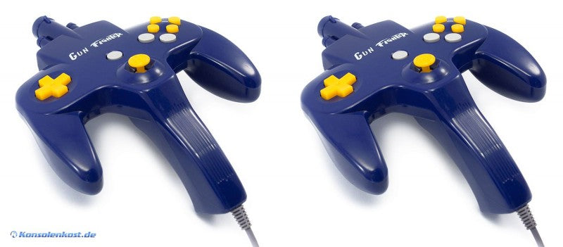 Gun Fighter Vintage Spiele-Konsole 7600 in 1 für 2 Spieler blau
