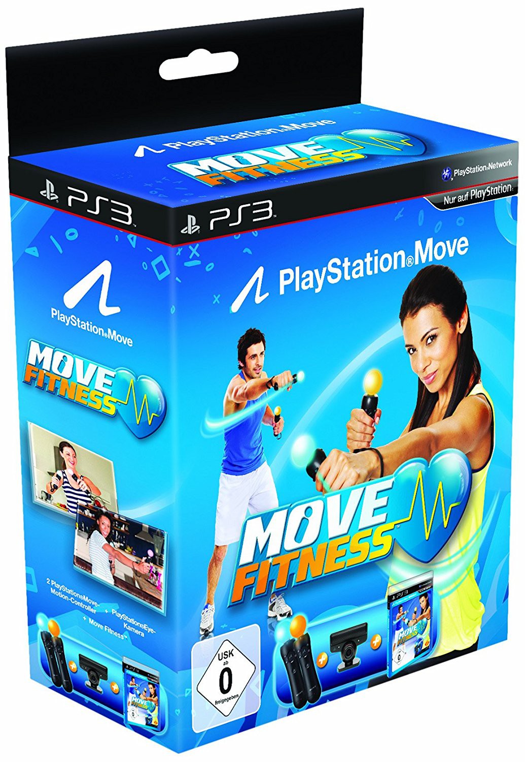 PlayStation Move: Starter-Pack + Move Fitness + 2 Move Controller + Kamera