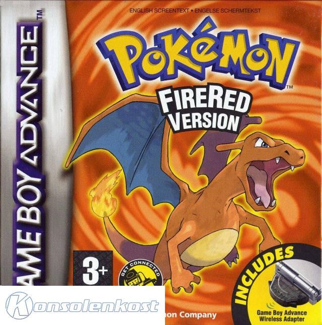 Pokemon Feuerrote Edition / FireRed + Adapter (GB)