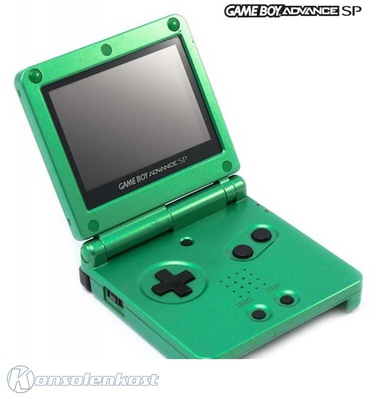 Konsole GBA SP inkl. Netzteil Green (AU) — Special Edition