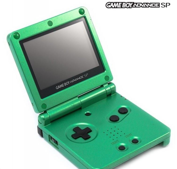 Konsole GBA SP inkl. Netzteil Green (AU) — Special Edition