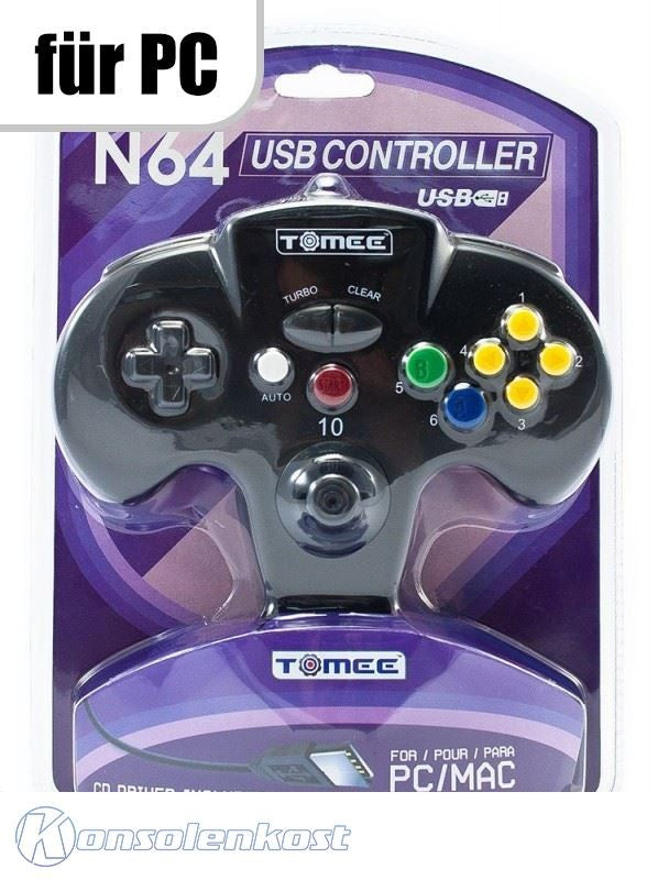 N64 USB Controller schwarz [Tomee]