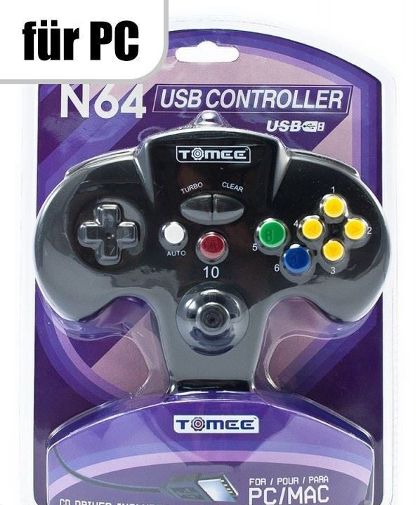 N64 USB Controller schwarz [Tomee]