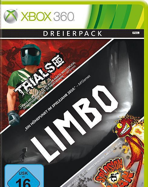 Dreierpack: Limbo + Trials HD + Splosion Man (DE)