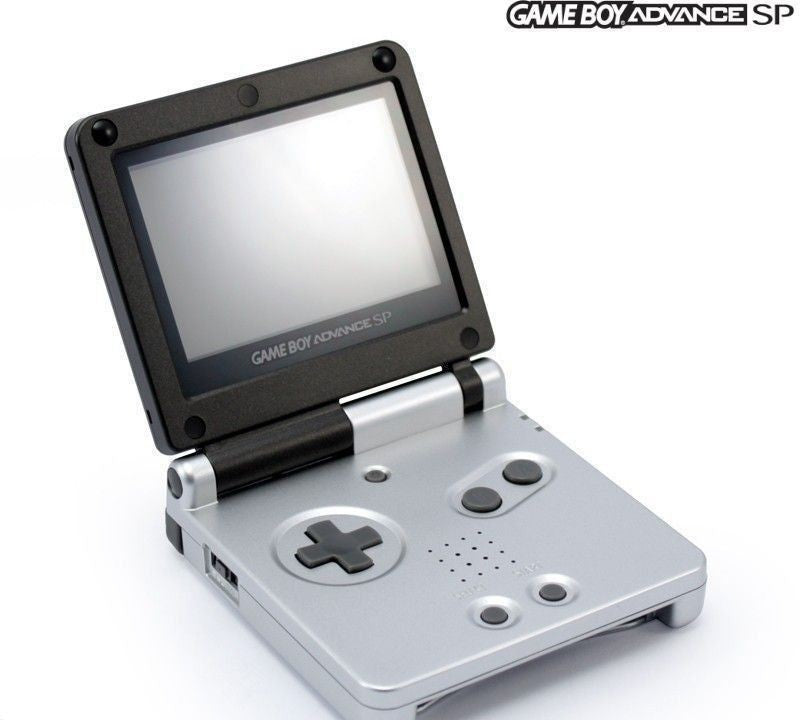 Konsole GBA SP Platinum Onyx + Netzteil