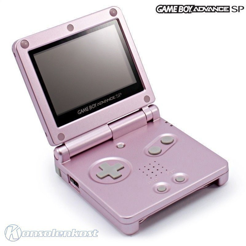 Konsole GBA SP + Netzteil Pearl Pink (US)