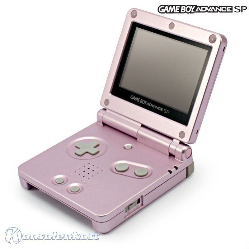 Konsole GBA SP + Netzteil Pearl Pink (US)