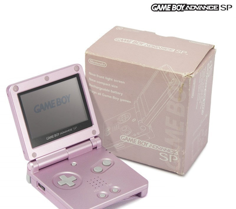 Konsole GBA SP + Netzteil Pearl Pink (US)