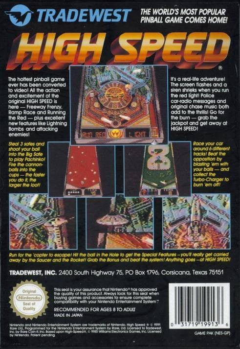 High Speed: World's 1 Pinball