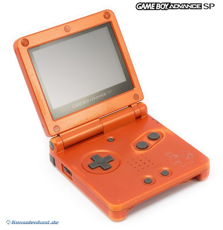 Konsole GBA SP inkl. Netzteil Charizard Pokemon Edition — Charizard Pokemon Edition