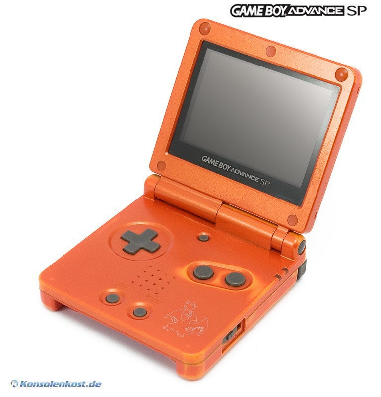 Konsole GBA SP inkl. Netzteil Charizard Pokemon Edition — Charizard Pokemon Edition