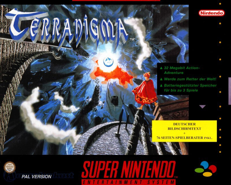 Terranigma + Spieleberater (DE) — Big Box