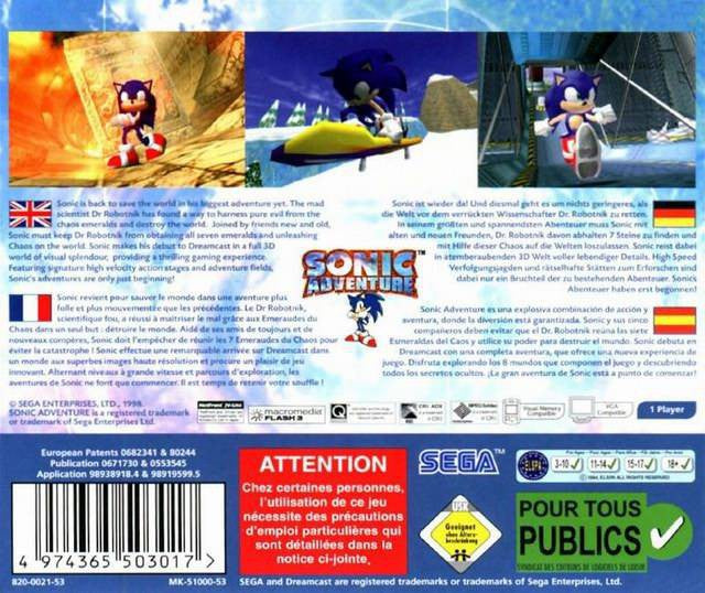 Sonic Adventure 1 (EU)