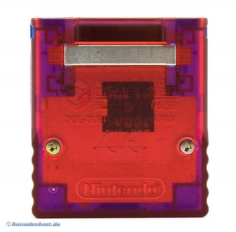 Original Nintendo 59 Memorycard / Speicherkarte blau/rot DOL-008