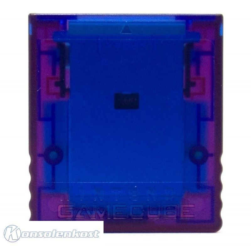 Original Nintendo 59 Memorycard / Speicherkarte blau/rot DOL-008