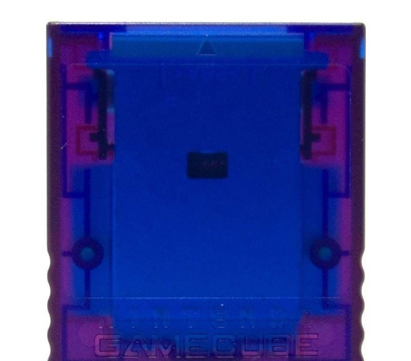 Original Nintendo 59 Memorycard / Speicherkarte blau/rot DOL-008