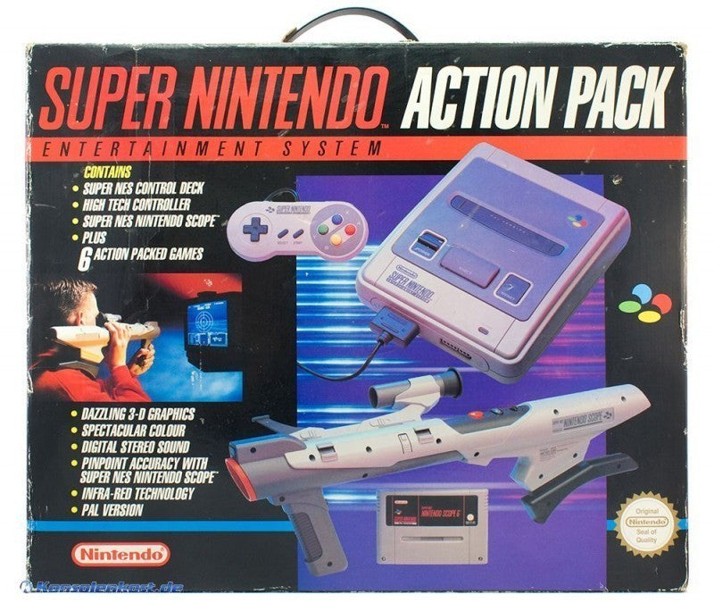 Konsole Action Pack + Spiel + Original Controller + Scope + Zubehör