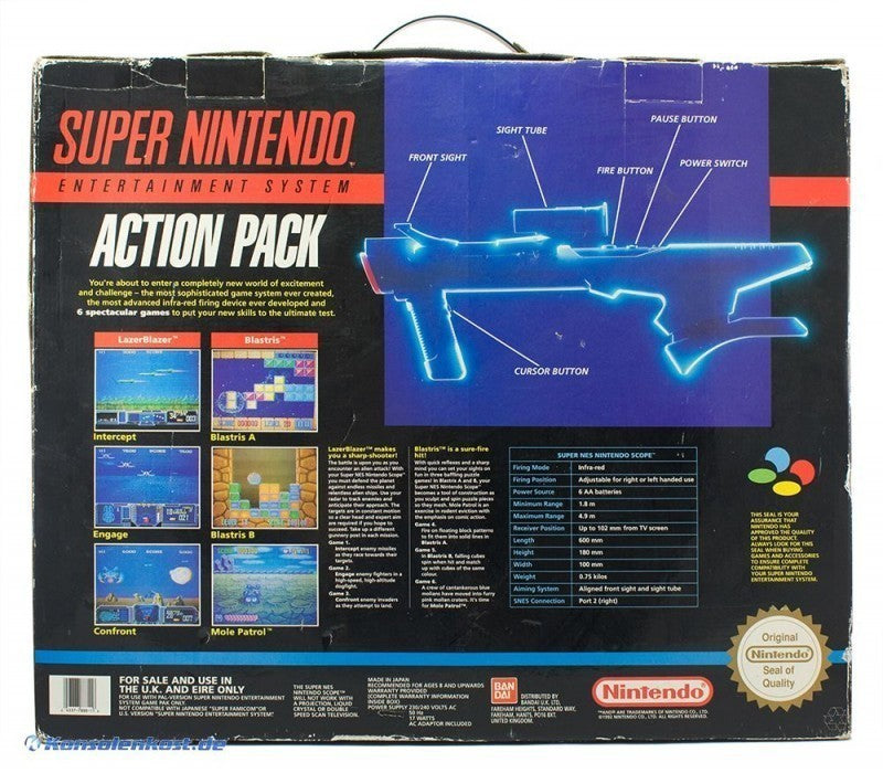 Konsole Action Pack + Spiel + Original Controller + Scope + Zubehör