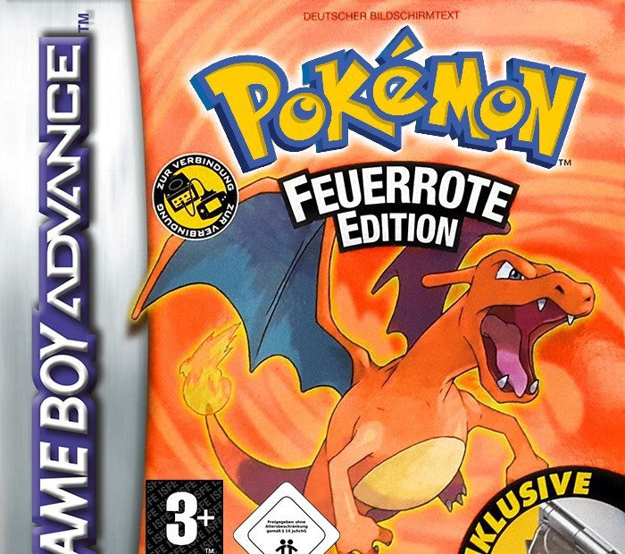 Pokemon Feuerrote Edition + Adapter (DE)