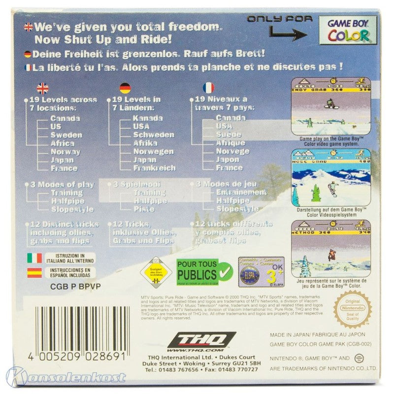MTV Sports: Pure Ride (EU)