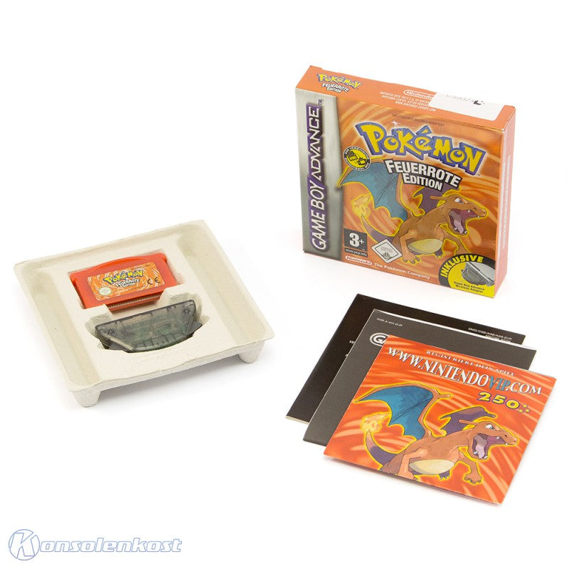 Pokemon Feuerrote Edition + Adapter (DE)