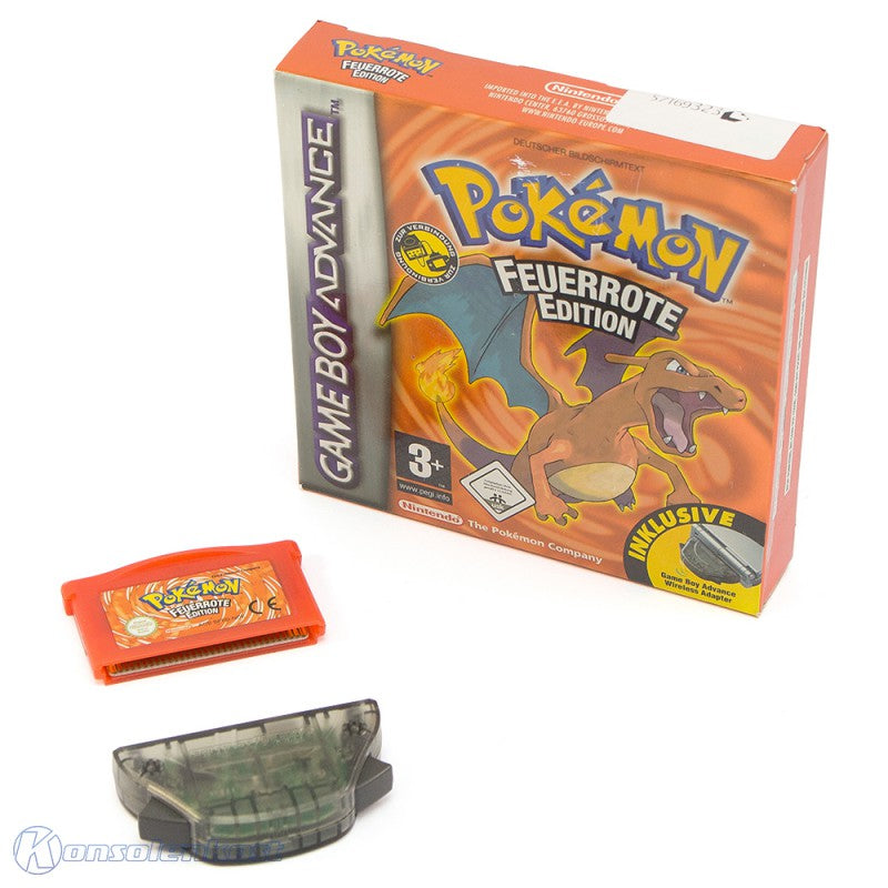 Pokemon Feuerrote Edition + Adapter (DE)