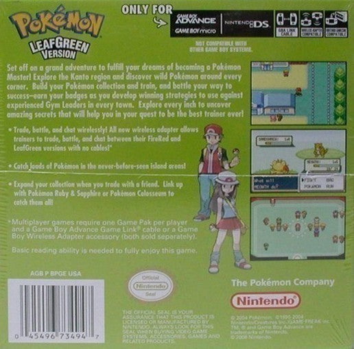 Pokemon Blattgrüne Edition / Leafgreen + Adap.. (GB)
