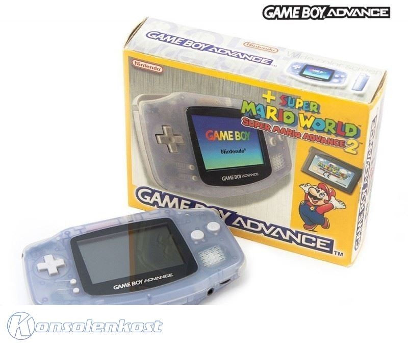 Konsole Clear Blue Mario Advance 2 Set