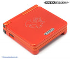 Konsole GBA SP inkl. Netzteil Charizard Fire Red Pokemon Edition — Charizard Fire Red Pokemon Edition
