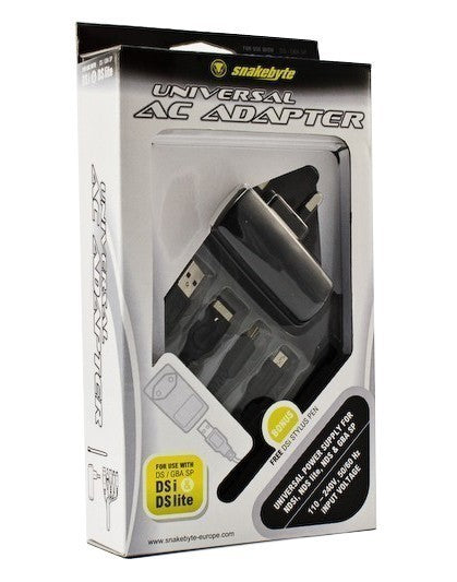 GBA-SP/NDS/NDS-Lite/DSi/DSi-XL - Universal AC Charger UK-Stecker [Snakebyte]