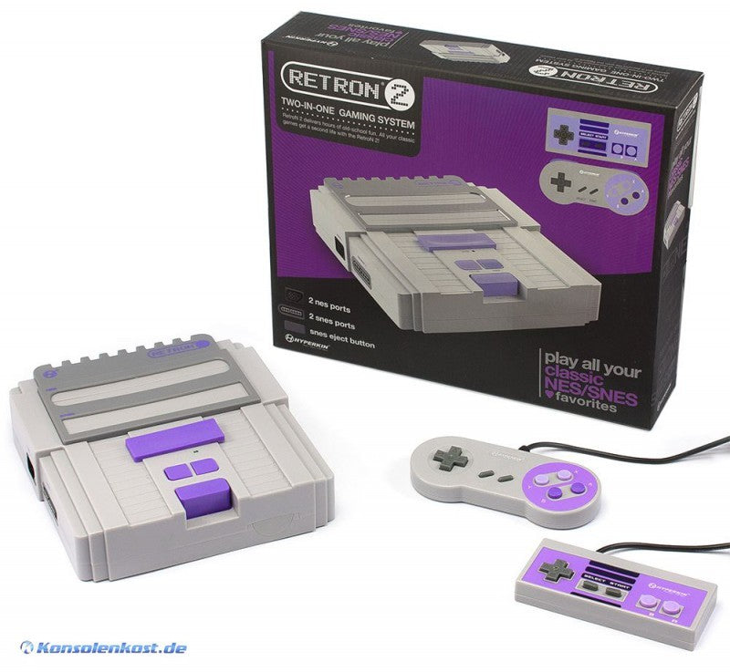 2 Konsole grau + Reisestecker (US)